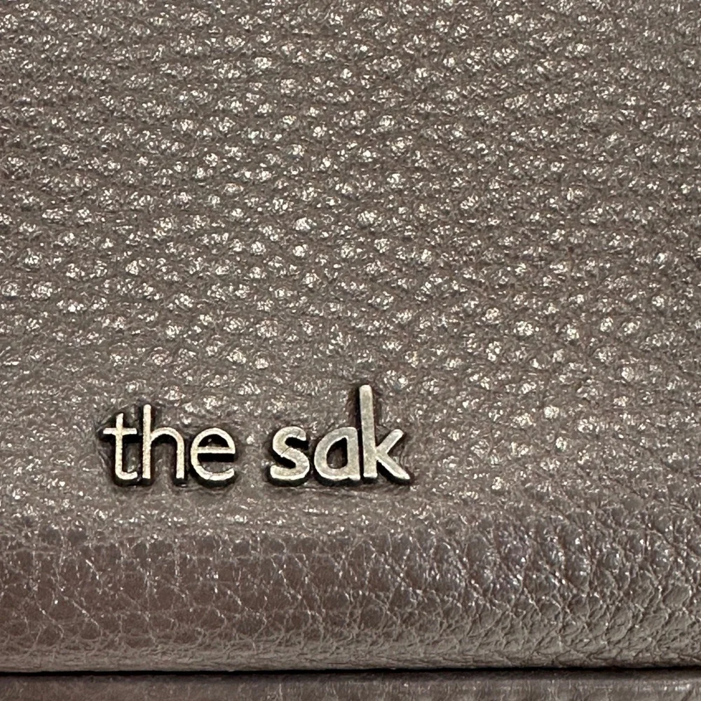 The Sak Iris Large Smartphone Crossbody‎ Womens OS Brown Studded Leather | Boho
